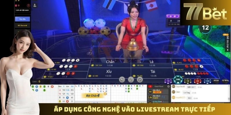 Xóc Đĩa Livestream Trực Tiếp – Trải Nghiệm Thực Tế Tại 77BET Áp dụng công nghệ vào livestream trực tiếp