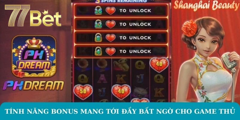 Shanghai Beauty Nổ Hũ – Trải Nghiệm Độc Đáo Trên 77BET Tính năng bonus mang tới đầy bất ngờ cho game thủ